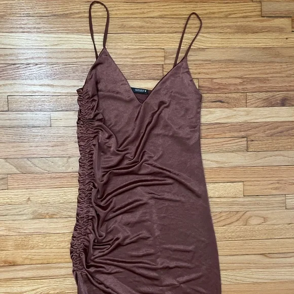 ZARA Brown Slip Dress - Picture 5 of 12